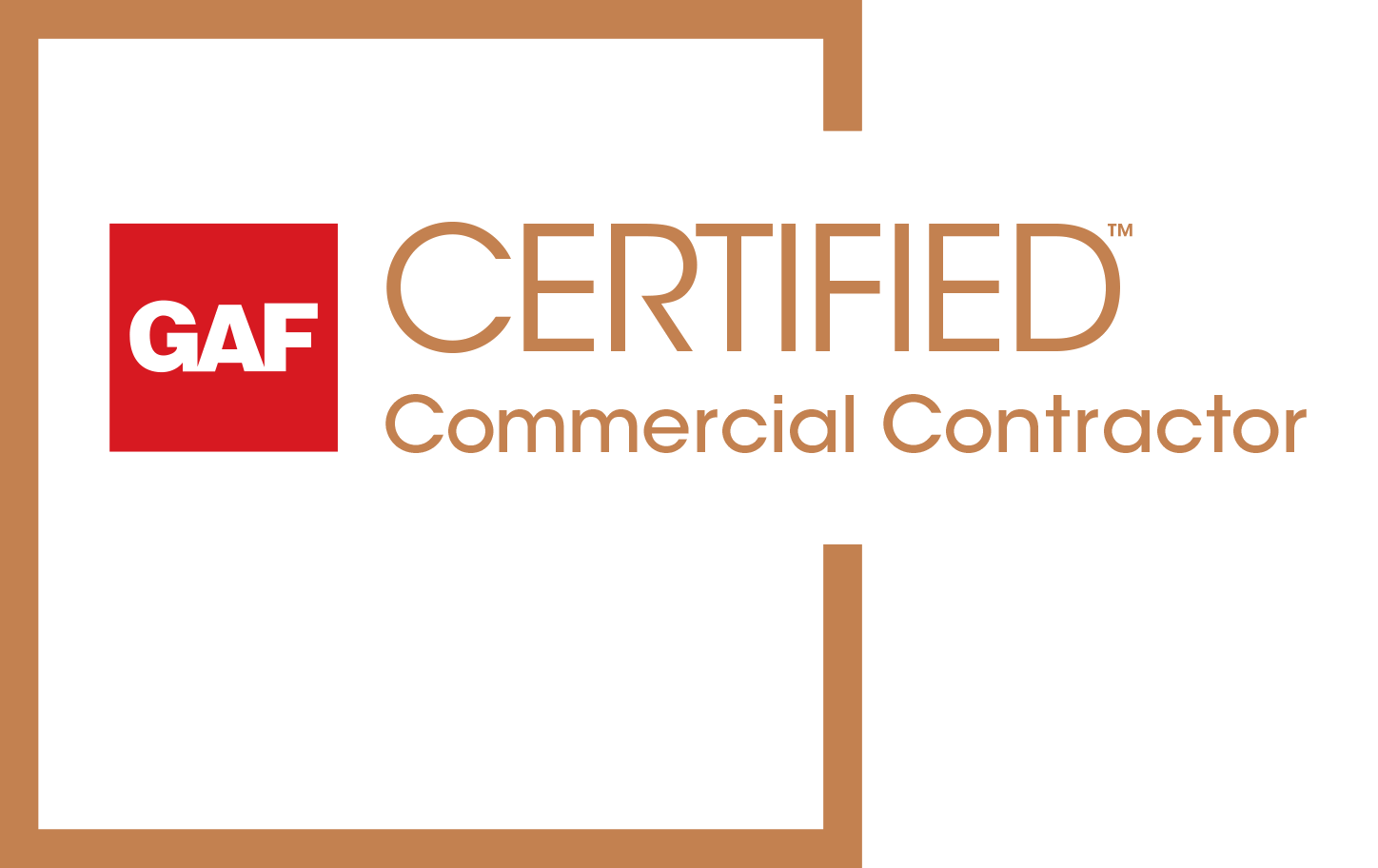 GAF Certified Commercial Contractor