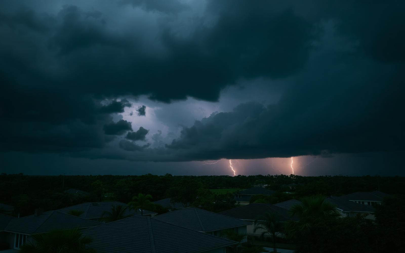 Florida thunderstorm rolling in